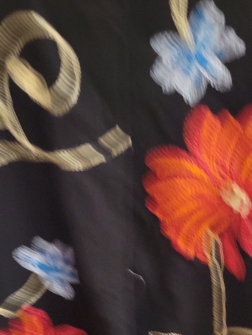 Drapers & Damons Embroidered Floral Button-Up Manderin Jacket Size Xl - Picture 4 of 8
